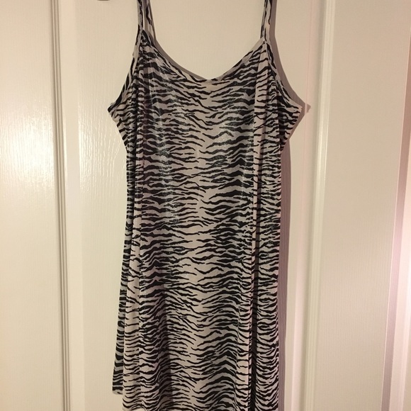 Zebra Pattern Slip Dress (90’s vintage) - Picture 1 of 5
